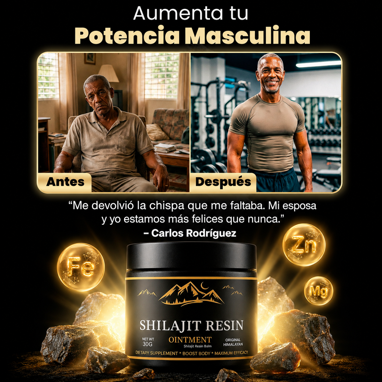 Shilajit más rendimiento intimo